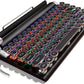 Retro Typewriter Style Mechanical Wireless Bluetooth RGB Keyboard