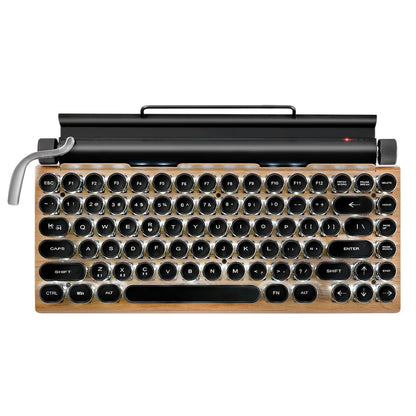Retro Typewriter Style Mechanical Wireless Bluetooth RGB Keyboard