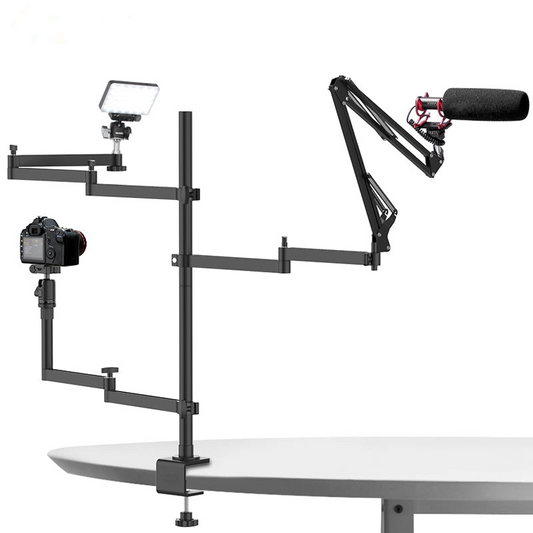Flexible Desktop Stand Mount for Camera Lights Audio and MORE!