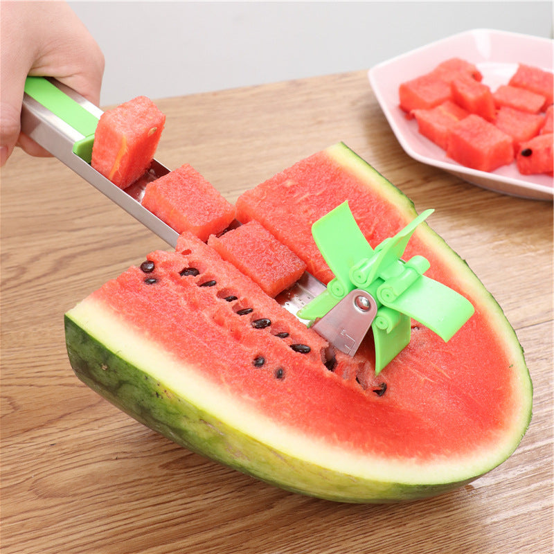 Watermelon Cutter Stainless Steel Windmill Design Easy Slicer