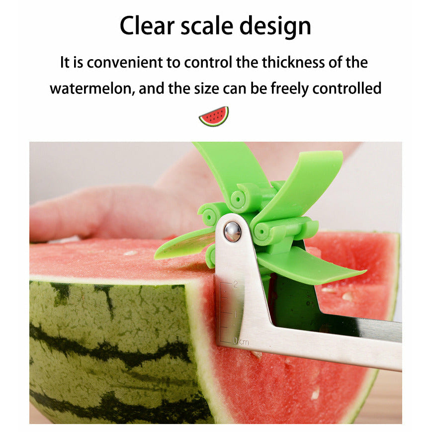 Watermelon Cutter Stainless Steel Windmill Design Easy Slicer – Dr