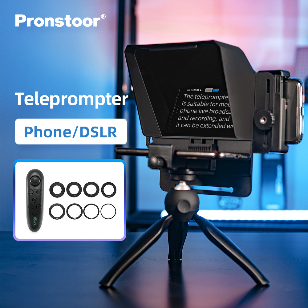 Mini Teleprompter Portable Inscriber for Mobile Phone With Remote Control for Live