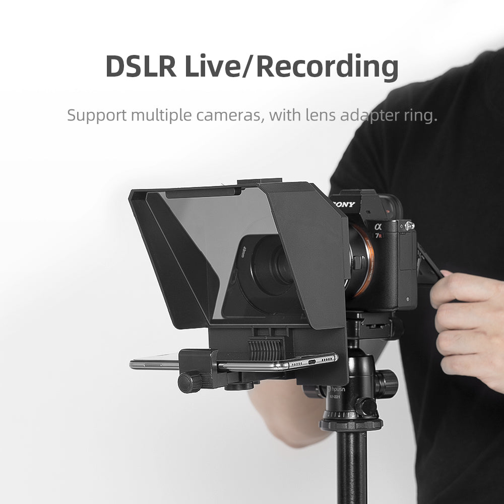Mini Teleprompter Portable Inscriber for Mobile Phone With Remote Control for Live